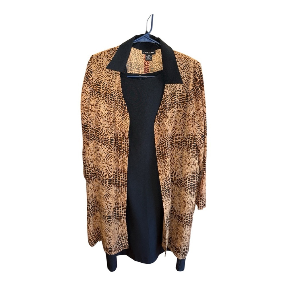 Courtenay Black and Brown Checkered Blazer for Fall